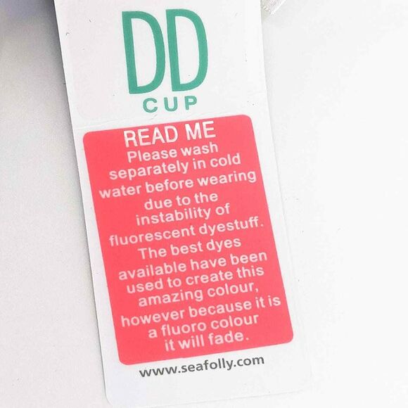 Seafolly DD Cup Beach Break Convertible Cross Back Bralette Bikini Top Size 6 - Picture 11 of 13